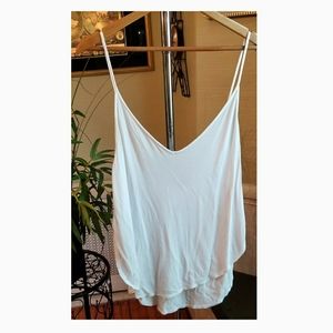 Wet Seal White Vneck Tank